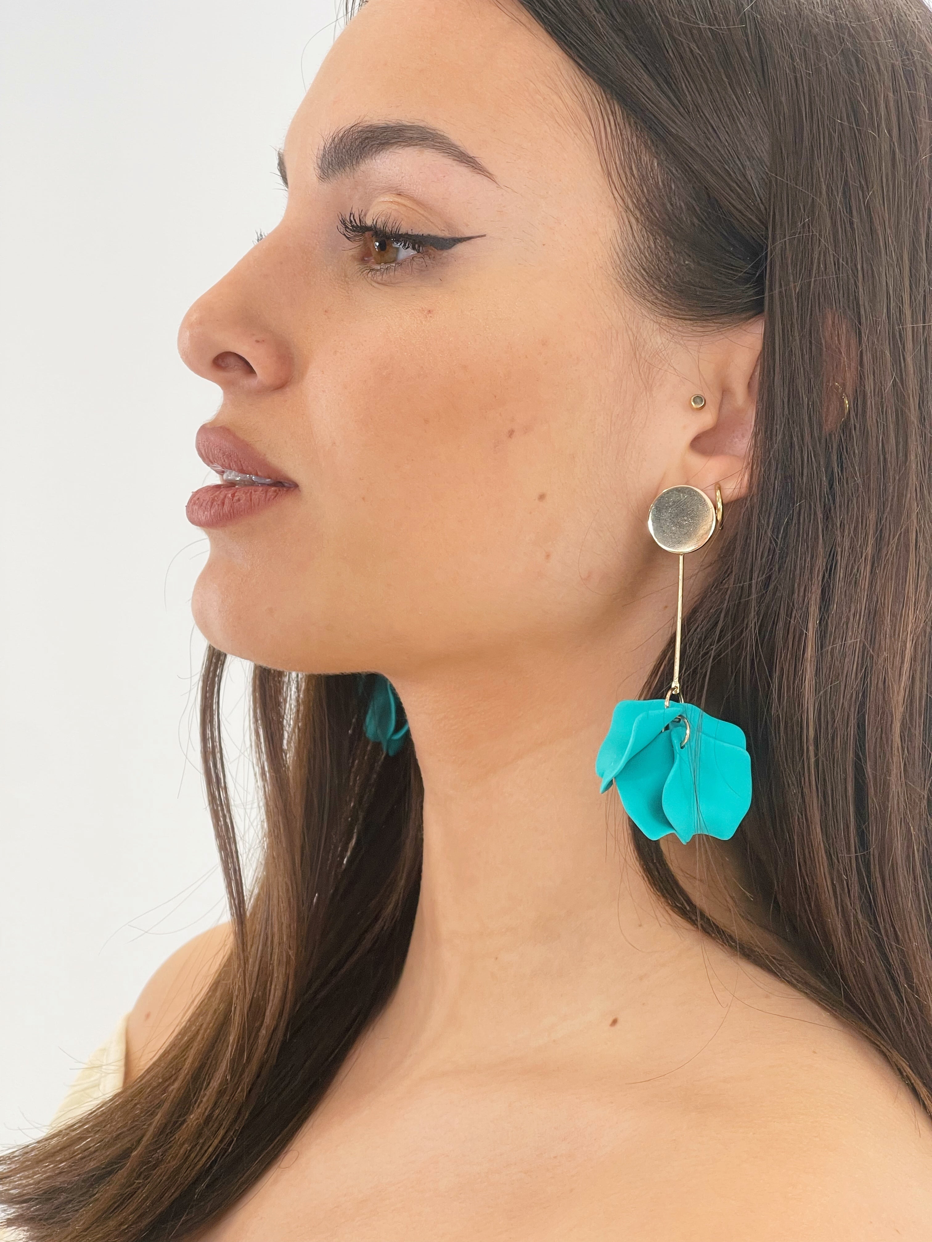 boucles d'oreilles pétales